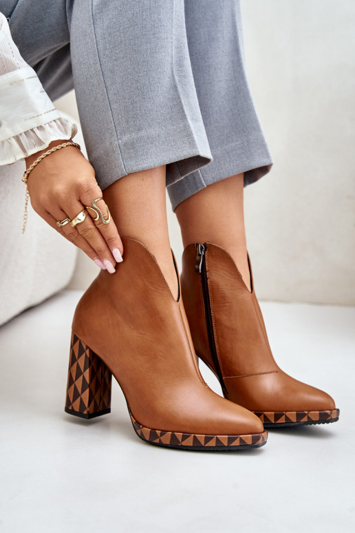 Piel Botas con tacones Laura Messi 2836 color marrón