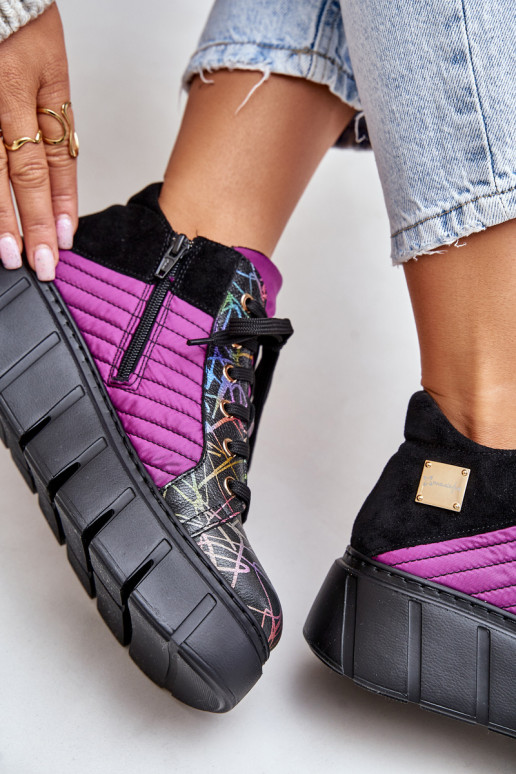 Piel Zapatillas modelo zapatos. con una plataforma Tiene queciejka 06767-15 color rosa Piel Zapatillas modelo zapatos. con una plataforma Tiene queciejka 06767-15 color rosa