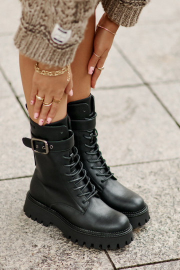 calentamiento botines de trabajo con hebillas Big Star OO274137 de color negro 2