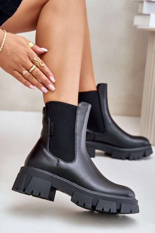 calentamiento Un modelo convincente botas con estilo de cuero ecológico Big Star MM274071 de color negro calentamiento Un modelo convincente botas con estilo de cuero ecológico Big Star MM274071 de color negro