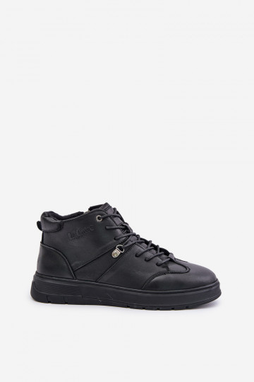 Piel calentamiento Zapatillas modelo botas Tiene quesculino Lee Cooper LCJ-24-33-2913 de color negro 2