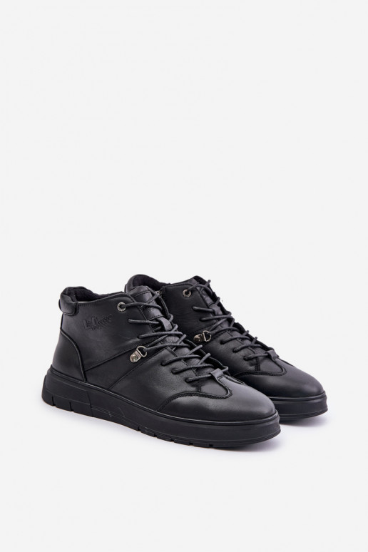 Piel calentamiento Zapatillas modelo botas Tiene quesculino Lee Cooper LCJ-24-33-2913 de color negro Piel calentamiento Zapatillas modelo botas Tiene quesculino Lee Cooper LCJ-24-33-2913 de color negro