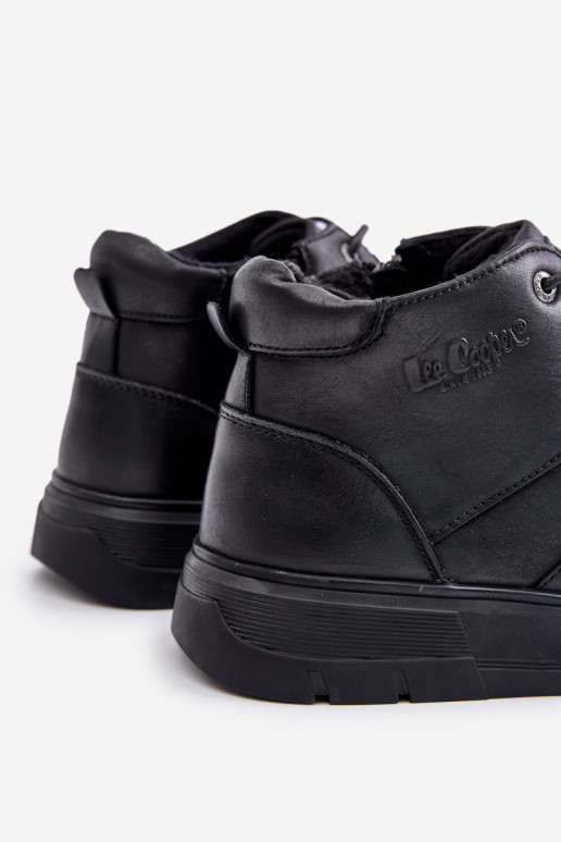 Piel calentamiento Zapatillas modelo botas Tiene quesculino Lee Cooper LCJ-24-33-2913 de color negro Piel calentamiento Zapatillas modelo botas Tiene quesculino Lee Cooper LCJ-24-33-2913 de color negro