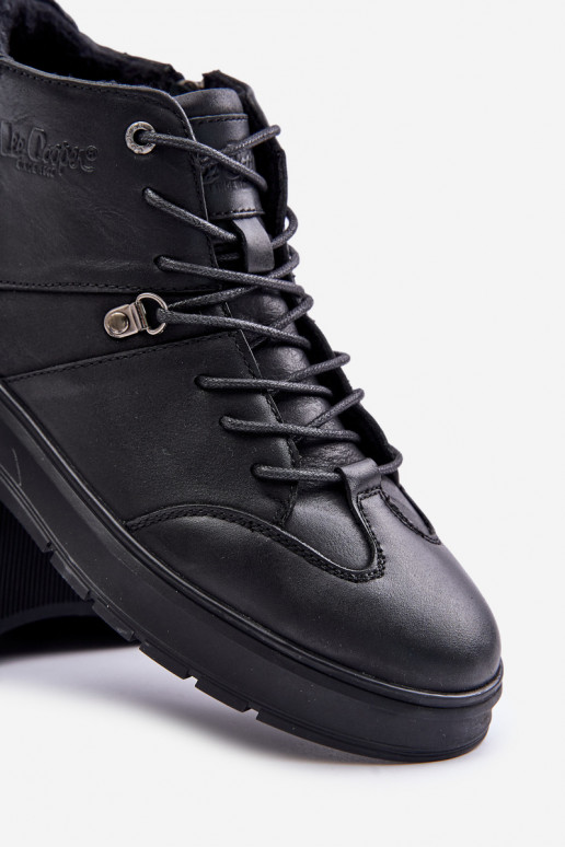 Piel calentamiento Zapatillas modelo botas Tiene quesculino Lee Cooper LCJ-24-33-2913 de color negro Piel calentamiento Zapatillas modelo botas Tiene quesculino Lee Cooper LCJ-24-33-2913 de color negro