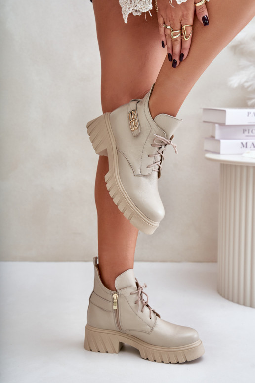 Zazoo 60483 Botas de mujer Con una parte superior baja calentamiento beige Zazoo 60483 Botas de mujer Con una parte superior baja calentamiento beige