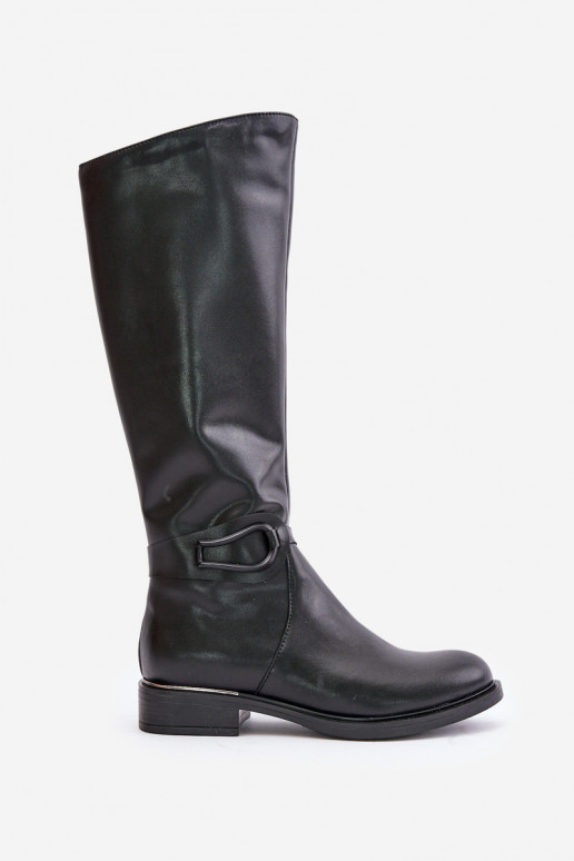 Zazoo 70140 Piel botas de mujer Contra el camino calentamiento de color negro Zazoo 70140 Piel botas de mujer Contra el camino calentamiento de color negro