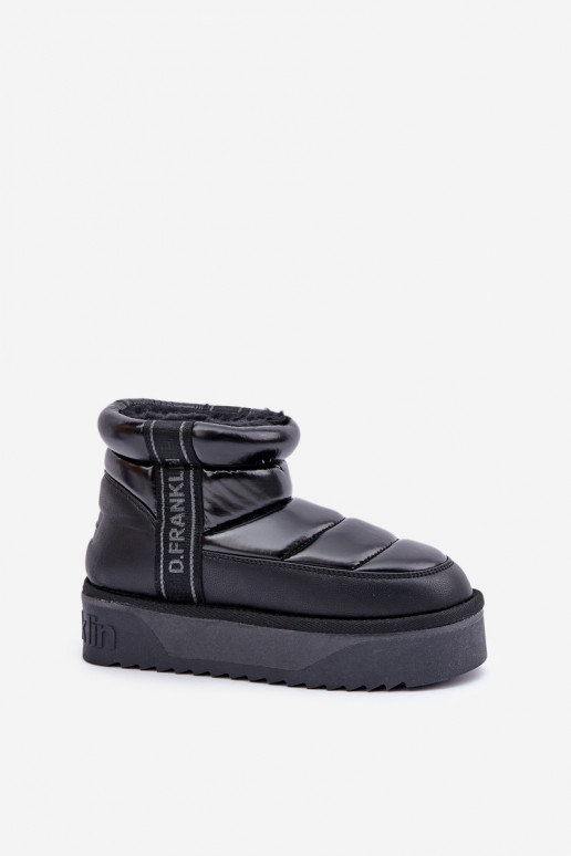 Bajo Botas de nieve Sobre una suela gruesa D.Franklin DFSH371011 de color negro Bajo Botas de nieve Sobre una suela gruesa D.Franklin DFSH371011 de color negro
