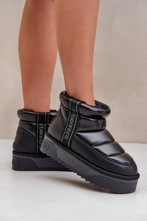 Bajo Botas de nieve Sobre una suela gruesa D.Franklin DFSH371011 de color negro Bajo Botas de nieve Sobre una suela gruesa D.Franklin DFSH371011 de color negro