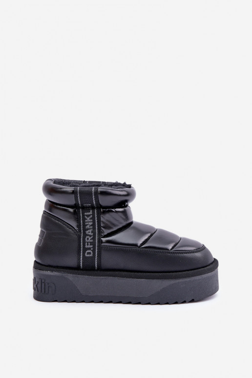 Bajo Botas de nieve Sobre una suela gruesa D.Franklin DFSH371011 de color negro Bajo Botas de nieve Sobre una suela gruesa D.Franklin DFSH371011 de color negro