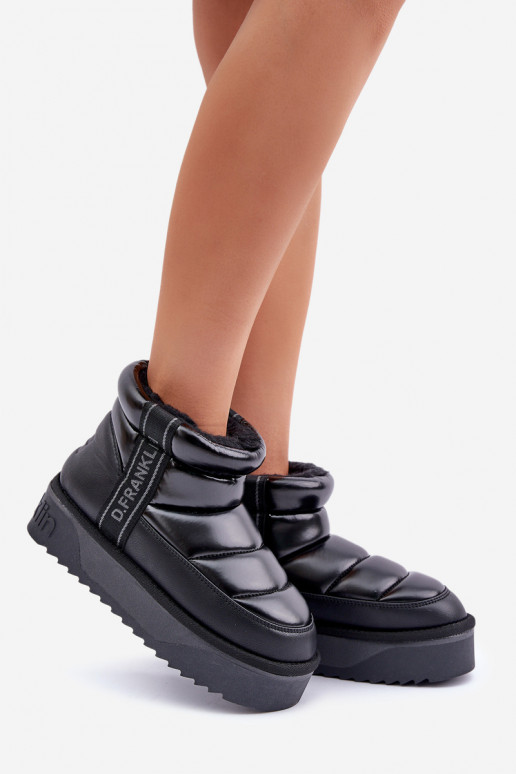 Bajo Botas de nieve Sobre una suela gruesa D.Franklin DFSH371011 de color negro Bajo Botas de nieve Sobre una suela gruesa D.Franklin DFSH371011 de color negro