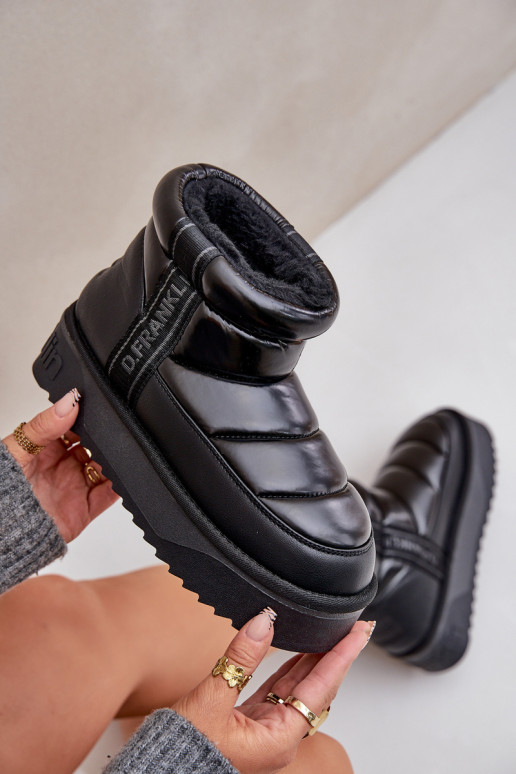 Bajo Botas de nieve Sobre una suela gruesa D.Franklin DFSH371011 de color negro Bajo Botas de nieve Sobre una suela gruesa D.Franklin DFSH371011 de color negro