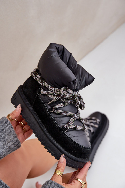 de gamuza Botas de nieve FemeninoGrubym atándosem D.Franklin DFSH375003 de color negro de gamuza Botas de nieve FemeninoGrubym atándosem D.Franklin DFSH375003 de color negro