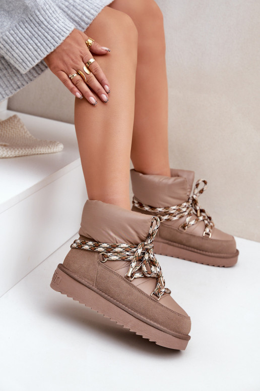 de gamuza Botas de nieve FemeninoGrubym atándosem D.Franklin DFSH375003 color arcilla de gamuza Botas de nieve FemeninoGrubym atándosem D.Franklin DFSH375003 color arcilla