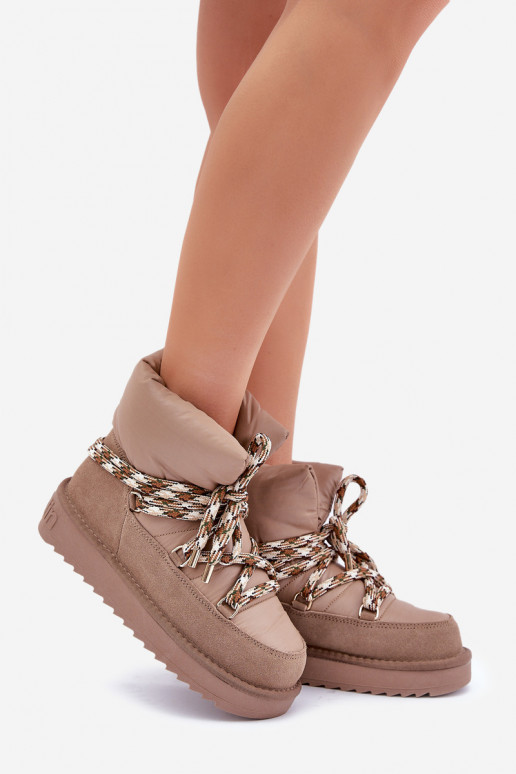 de gamuza Botas de nieve FemeninoGrubym atándosem D.Franklin DFSH375003 color arcilla de gamuza Botas de nieve FemeninoGrubym atándosem D.Franklin DFSH375003 color arcilla