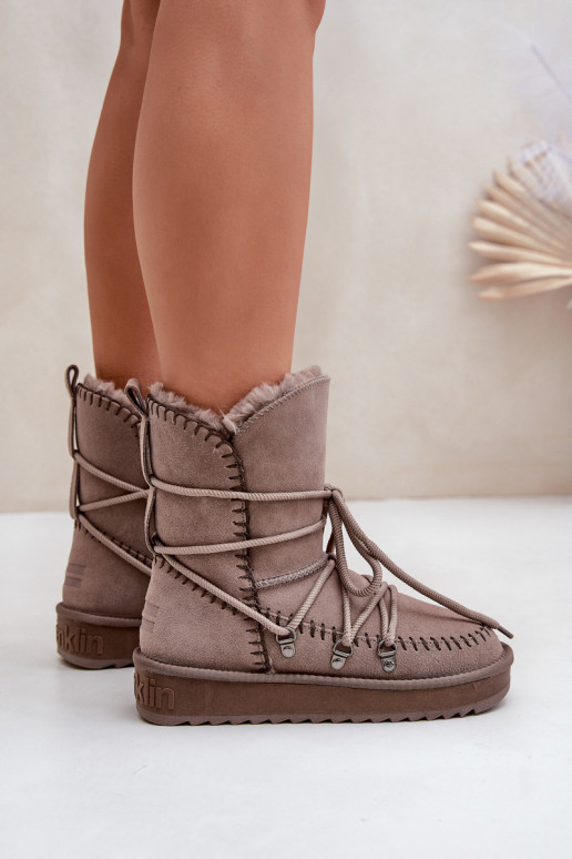 Botas de nieve FemeninoActivadoturalnego de gamuzau D.Franklin DFSH375004 color arcilla Botas de nieve FemeninoActivadoturalnego de gamuzau D.Franklin DFSH375004 color arcilla