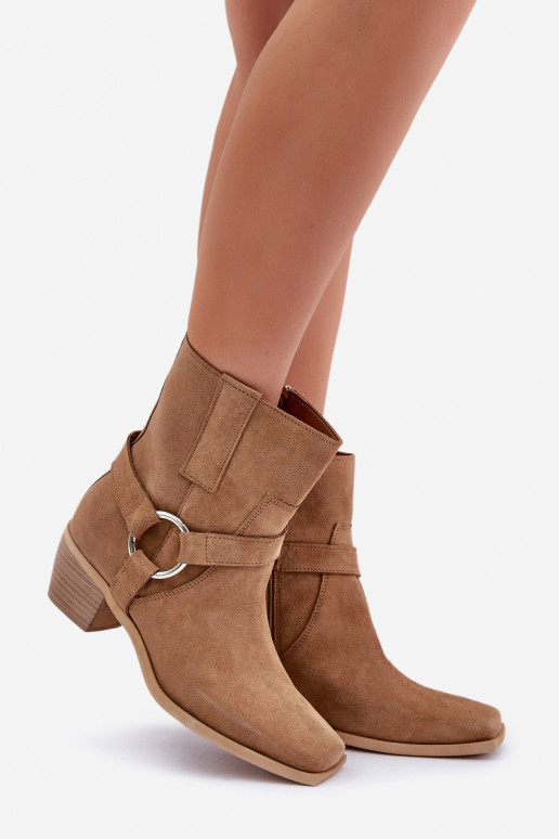 BotasActivadoturalnego de gamuzau con tacones Zazoo 3444/2 beige BotasActivadoturalnego de gamuzau con tacones Zazoo 3444/2 beige