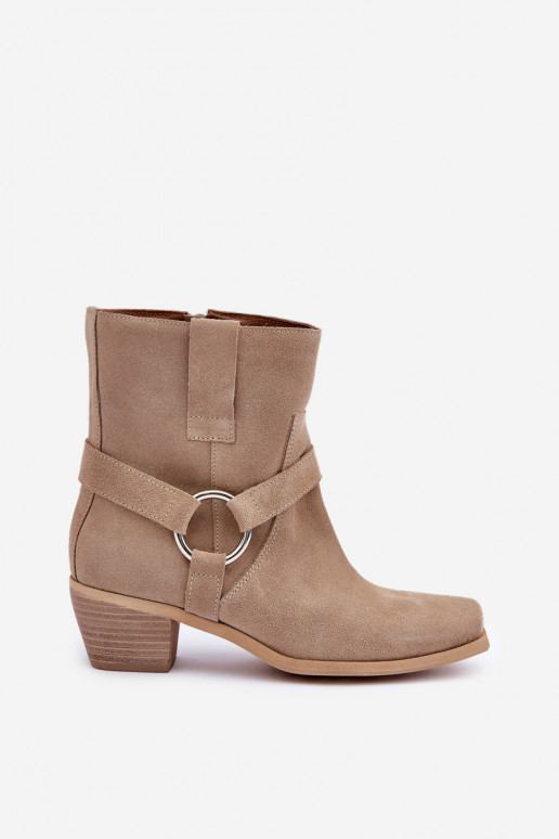 BotasActivadoturalnego de gamuzau con tacones Zazoo 3444/2 color marfil BotasActivadoturalnego de gamuzau con tacones Zazoo 3444/2 color marfil