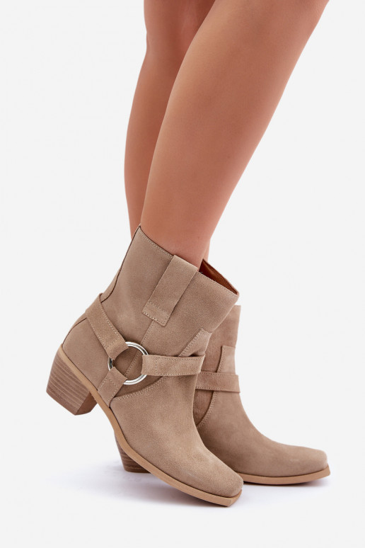 BotasActivadoturalnego de gamuzau con tacones Zazoo 3444/2 color marfil BotasActivadoturalnego de gamuzau con tacones Zazoo 3444/2 color marfil