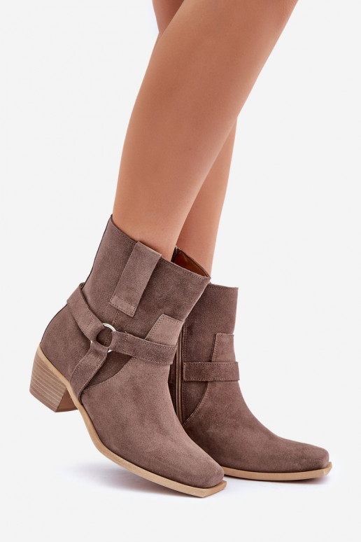 BotasActivadoturalnego de gamuzau con tacones Zazoo 3444/2 color marrón BotasActivadoturalnego de gamuzau con tacones Zazoo 3444/2 color marrón