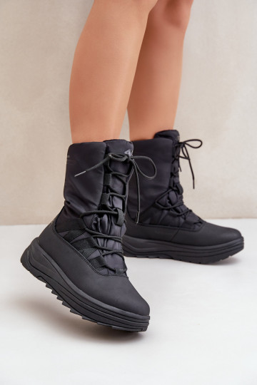 Femenino Botas de nieve INUAOciepliną Primaloft 4F 4FRAEN24FSBSF012 de color negro 2