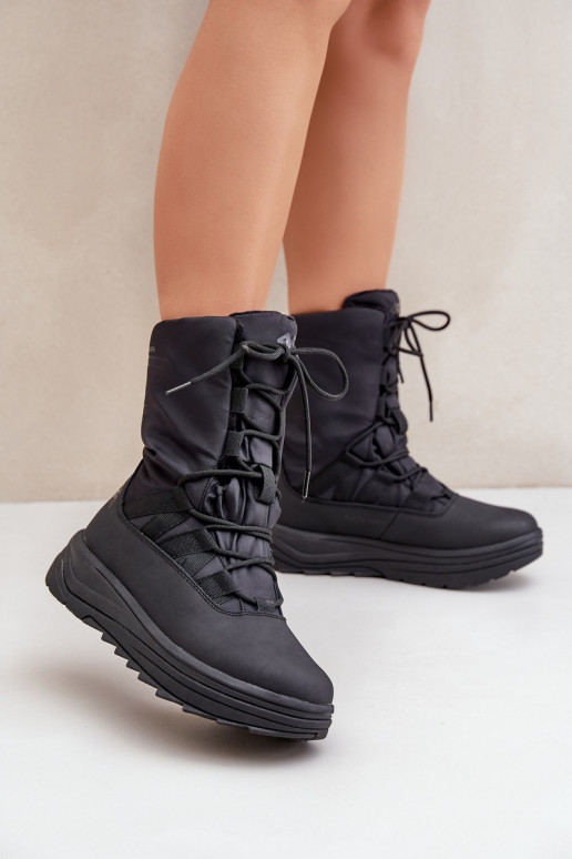 Femenino Botas de nieve INUAOciepliną Primaloft 4F 4FRAEN24FSBSF012 de color negro