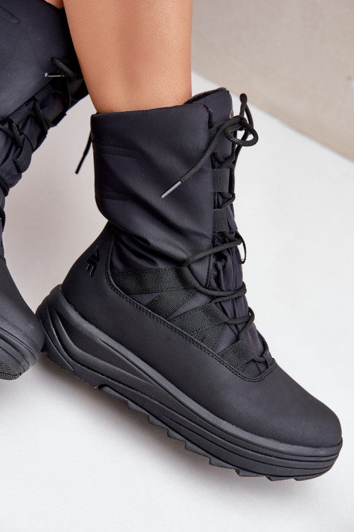 Femenino Botas de nieve INUAOciepliną Primaloft 4F 4FRAEN24FSBSF012 de color negro