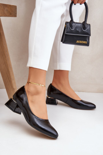 Piel Zapatos LeAski 3118 de color negro 2