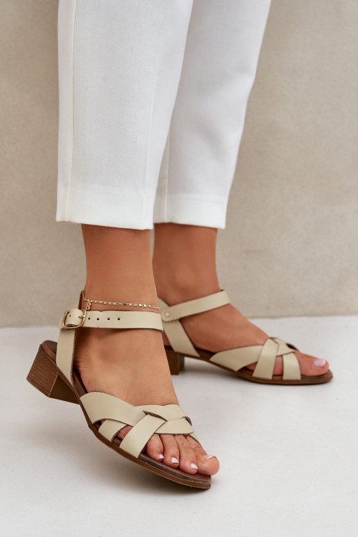 Sandalias de mujer Activado Sutilm Obcasie Zazoo 40372 color marfil Sandalias de mujer Activado Sutilm Obcasie Zazoo 40372 color marfil