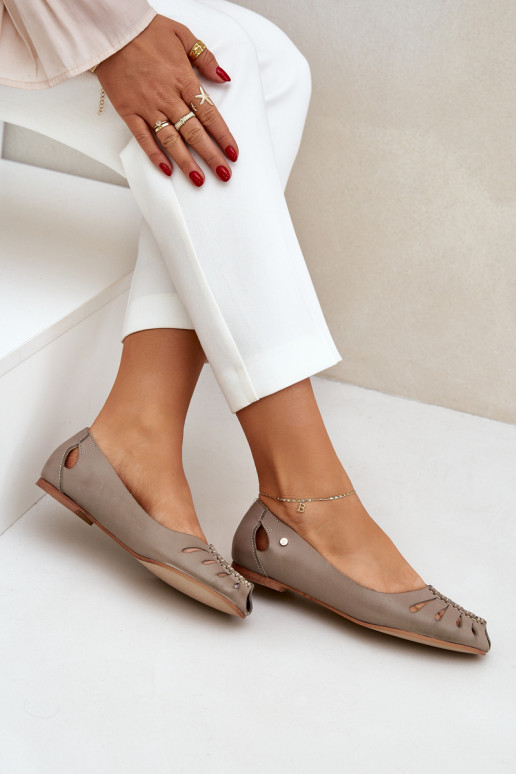 Zazoo 10009 Bailarinas cómodas de piel natural. Femenino beige Zazoo 10009 Bailarinas cómodas de piel natural. Femenino beige