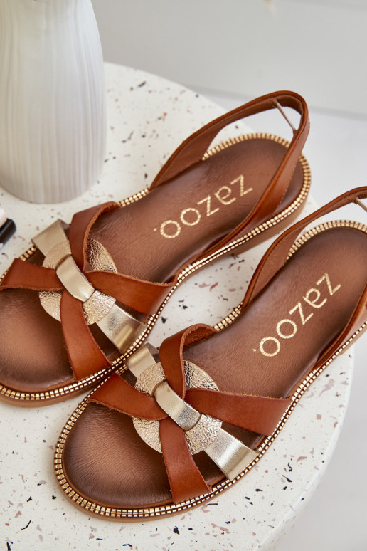 Zazoo 40382 Sandalias de mujer Piel color marrón Zazoo 40382 Sandalias de mujer Piel color marrón