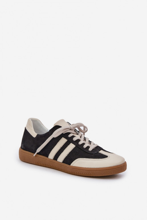 Zazoo N1068 Piel Bajo Zapatillas modelo zapatos. Femenino de color negro Zazoo N1068 Piel Bajo Zapatillas modelo zapatos. Femenino de color negro