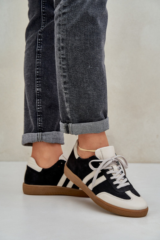 Zazoo N1068 Piel Bajo Zapatillas modelo zapatos. Femenino de color negro Zazoo N1068 Piel Bajo Zapatillas modelo zapatos. Femenino de color negro