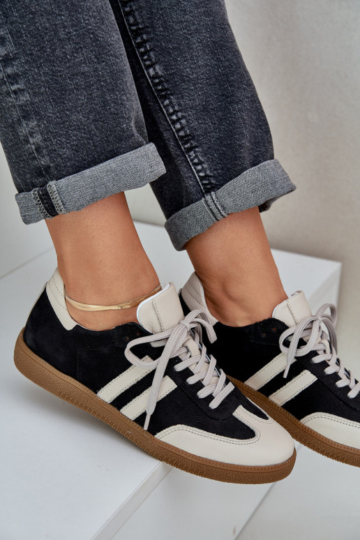 Zazoo N1068 Piel Bajo Zapatillas modelo zapatos. Femenino de color negro Zazoo N1068 Piel Bajo Zapatillas modelo zapatos. Femenino de color negro