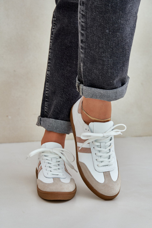 Zazoo N1068 Piel Bajo Zapatillas modelo zapatos. Femenino beige Zazoo N1068 Piel Bajo Zapatillas modelo zapatos. Femenino beige