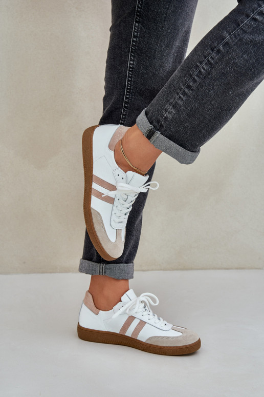 Zazoo N1068 Piel Bajo Zapatillas modelo zapatos. Femenino beige Zazoo N1068 Piel Bajo Zapatillas modelo zapatos. Femenino beige