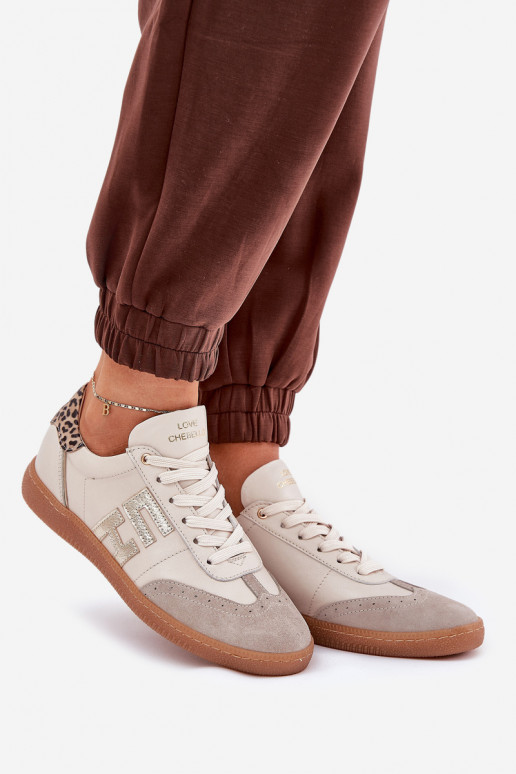 Piel zapatillas Zapatillas modelo zapatos. Femenino con estampados de piel de leopardo CheBello 4640 beige Piel zapatillas Zapatillas modelo zapatos. Femenino con estampados de piel de leopardo CheBello 4640 beige