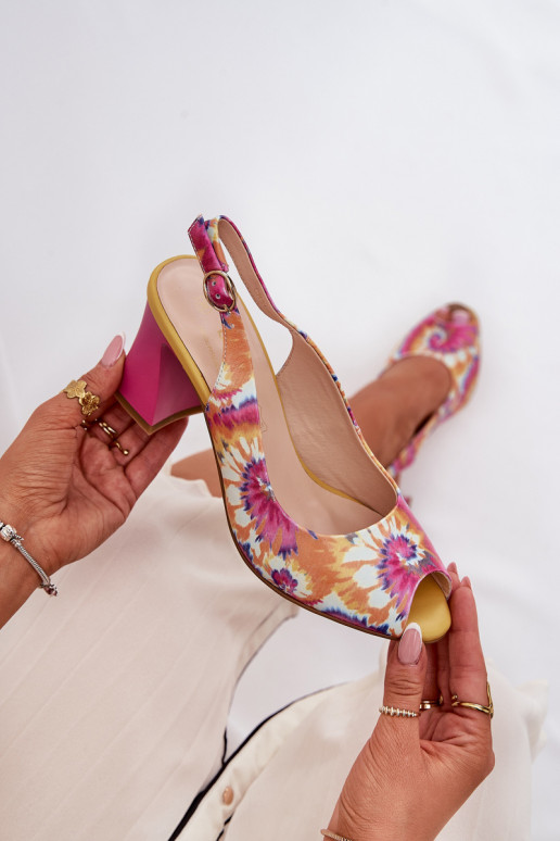 Piel Estampado Sandalias de tacón alto para mujer. D&A CR51-006 Colores diferentes