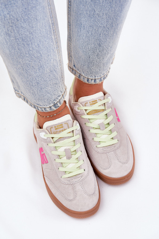 de gamuza zapatillas Zapatillas modelo zapatos. Femenino D.Franklin DFSH387005 Zgaszona Biel de gamuza zapatillas Zapatillas modelo zapatos. Femenino D.Franklin DFSH387005 Zgaszona Biel