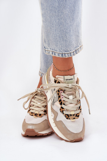 Zapatillas deportivas "Sneakers" D.Franklin DFSH378006 color oro 2