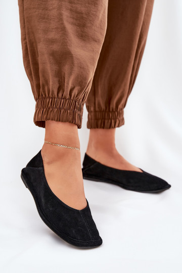 Bailarinas de gamuza para mujer Big Star RR274080 color negro