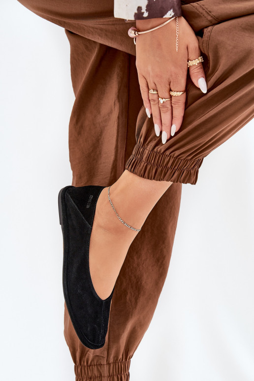 Bailarinas de ante Femenino Big Star RR274080 de color negro Bailarinas de ante Femenino Big Star RR274080 de color negro