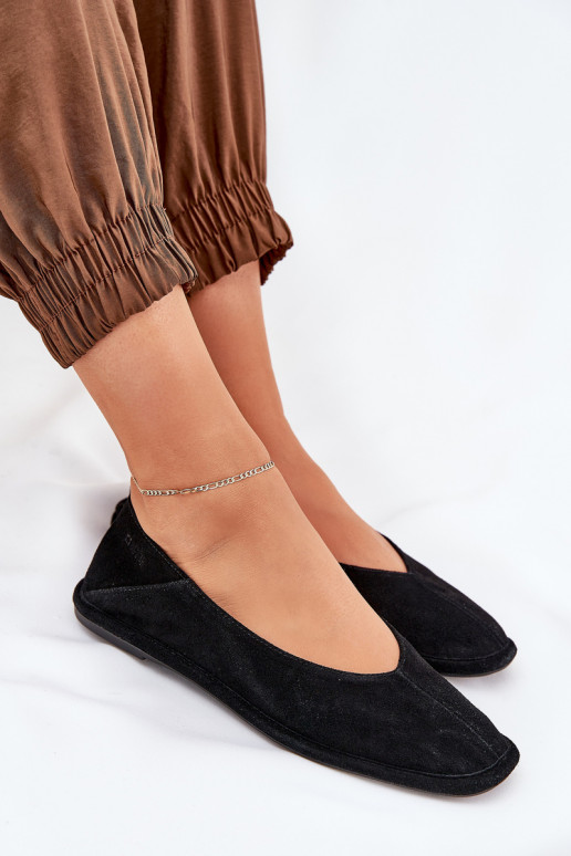 Bailarinas de ante Femenino Big Star RR274080 de color negro Bailarinas de ante Femenino Big Star RR274080 de color negro