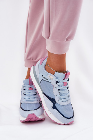 de gamuza  zapatillas Femenino Big Star RR274236 HI-POLY SYSTEM color azul 2