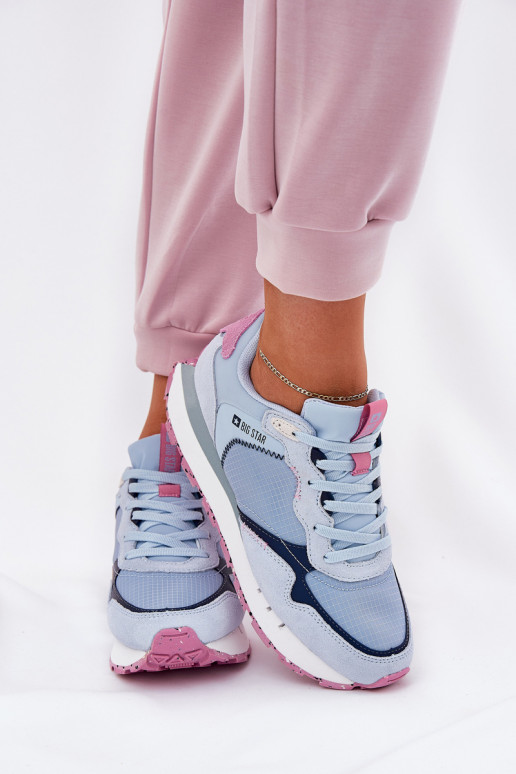 de gamuza  zapatillas Femenino Big Star RR274236 HI-POLY SYSTEM color azul de gamuza  zapatillas Femenino Big Star RR274236 HI-POLY SYSTEM color azul