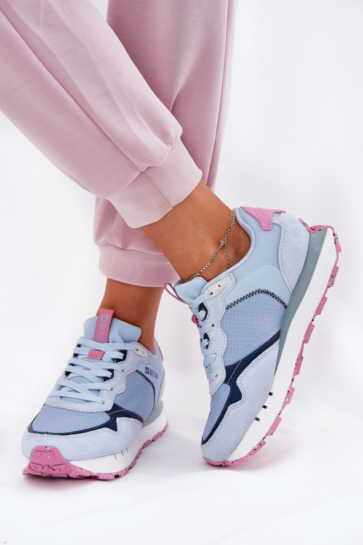 de gamuza  zapatillas Femenino Big Star RR274236 HI-POLY SYSTEM color azul de gamuza  zapatillas Femenino Big Star RR274236 HI-POLY SYSTEM color azul