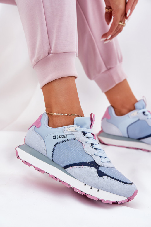 de gamuza  zapatillas Femenino Big Star RR274236 HI-POLY SYSTEM color azul de gamuza  zapatillas Femenino Big Star RR274236 HI-POLY SYSTEM color azul