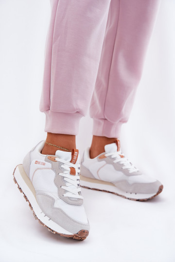 de gamuza  zapatillas Femenino Big Star RR274235 HI-POLY SYSTEM beige 2