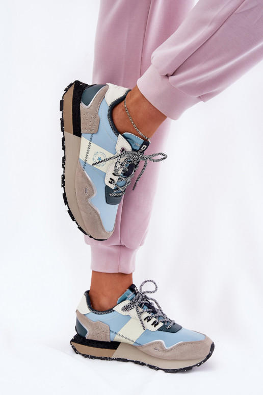 de gamuza Zapatillas modelo zapatos. Femenino Big Star RR274245 HI-POLY SYSTEM gris-color azul de gamuza Zapatillas modelo zapatos. Femenino Big Star RR274245 HI-POLY SYSTEM gris-color azul