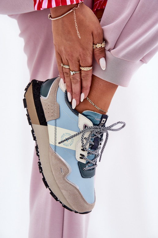 de gamuza Zapatillas modelo zapatos. Femenino Big Star RR274245 HI-POLY SYSTEM gris-color azul de gamuza Zapatillas modelo zapatos. Femenino Big Star RR274245 HI-POLY SYSTEM gris-color azul