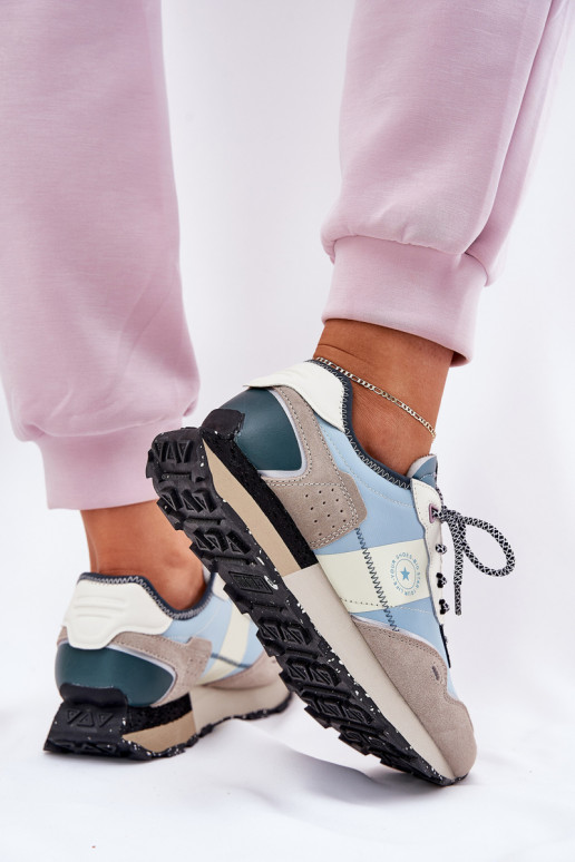 de gamuza Zapatillas modelo zapatos. Femenino Big Star RR274245 HI-POLY SYSTEM gris-color azul de gamuza Zapatillas modelo zapatos. Femenino Big Star RR274245 HI-POLY SYSTEM gris-color azul